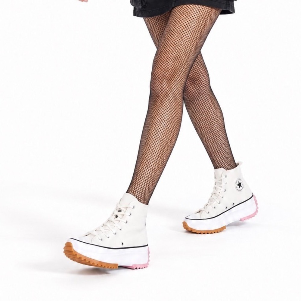 Converse Run Star Hike High Top White‎ Mesh Platform Sneaker 94-00